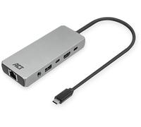 DOCKING STATION ACT AC7095 - 8 Porte USB-C HDMI Ethernet USB 3 Supporto 4K