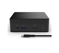 Belkin Station d'accueil USB-C à double écran (alimentation 85 W, HDMI, USB-A 3.1 Gen 1, Gigabit Ethernet, entrée/sortie audio pour MacBook, XPS et autres ordinateurs portables), noire