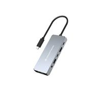 Dock USB-C Conceptronic DONN22G 8K HDMI 2.1 2xUSB-C 100W Ethernet RJ45 Grigio