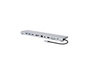 Docking station da USB-C a HDMI, MiniDP, VGA, RJ45, 3x USB 130578