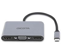 DOCKING STATION DICOTA D32064 - 8 Porte USB-C HDMI Ethernet USB 3 Supporto 4K