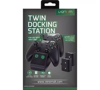 Docking station doppia Venom Xbox One con 2 batterie ricaricabili nere
