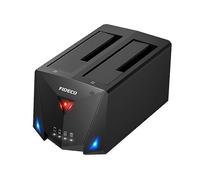 Docking station FIDECO Dual Bay USB 3.2 Gen 1 per hard disk SATA, compatibile con HDD e SSD SATA da