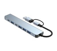 Docking Station, Hub adattatore, Hub con Ethernet, Docking Station con 10 Gbps e porte dati Usb-a, 4k, Displayport, 100w Pd, 2 Dati Usb 2.0, Ethernet, Aux, &,