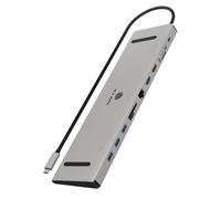 Icy Box - IB-DK2106a-CPD Cablato USB 3.2 Gen 1 (3.1 Gen 1) Type-C Antracite, Nero - SPEDIZIONE GRATUITA