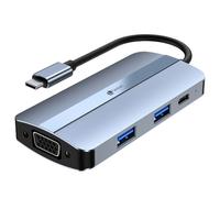 Docking station Leotec 7in1 (1xusb-c Pd100/ 1xusb3.0/ 1xusb-c/ 1xusb2.0/ 1xhdmi 4k 30hz/ 1xvga/ 1xaudio)