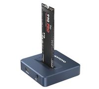 Docking station M.2 NVMe, ANYOYO Docking station NVMe da 10 Gbps per SSD chiave M/B&M, Adattatore SSD M2 NVME USB 3.2 Gen 2 senza attrezzi Custodia SSD USB C hard disk M.2 per 2230 2242 2260 2280