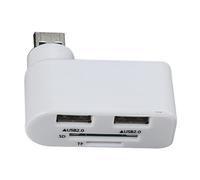 Docking station multifunzione USB 2.0 girevole con splitter a 3 porte, lettore di schede e hub di espansione USB veloce e versatile da 480 mbit/s