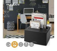 DOCKING STATION NEDIS HDDUDB3210BK USB 3.2 Gen1 | USB Type-A | 2 Dischi | 2.5 / 3.5 " | USB 3.2 Gen1