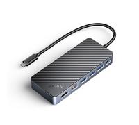 Docking station OM28PR-G2 con alloggiamento per unità M.2, USB-C, USB-A, USB-C, HDMI ed Ethernet - Nera