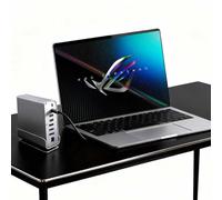 Docking Station per Asus ROG Zephyrus G16 G14 G15 M16 M15 S S17 Zephyrus Duo 16 15 ROG Flow X16, USB C 15 in 1 con base rotante a 360°, 2 * HDMI 4K e 1* DP, trasferimento porta USB 10 Gbps, RJ45