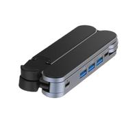 Docking station per computer portatile, in lega di alluminio, supporto per tablet di raffreddamento ventilato, supporto pieghevole per notebook, supporto da tavolo regolabile | Hub Dock per computer
