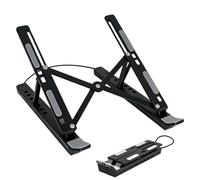 Docking station per computer portatile, pieghevole, USB di raffreddamento, supporto per tablet, RGB, per ufficio, casa, lavoro, scrivania, computer, monitor di ricarica