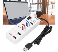 Docking Station per Hub USB Portatile USB 3.0 con Splitter USB, Interfaccia di Ricarica USB per PC