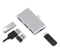 Docking station per laptop - Connessione Bridge compatta, convertitore multiporta USB C con 3 uscite monitor, adattatore doppio display, caricatore portatile per l'espansione dello schermo di