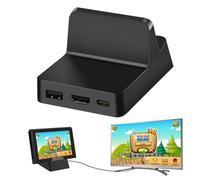 Docking station per Nintendo Switch/Switch OLED: docking station TV portatile Nizirioo Mini con supporto di ricarica e connettore HDMI 4K e USB 3.0