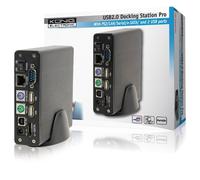Docking station PRO USB 2.0 per collegare più periferiche a PC con un solo cavo USB