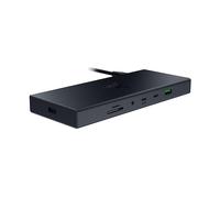 Razer USB 4 Dock - USB High-Speed-Dock - Supporto doppio display, ricarica dispositivi (3x USB-C, 5x USB-A, HDMI, DisplayPort, Gigabit Ethernet) Nero