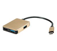 DOCKING STATION ROLINE 12.02.1120 - 8 Porte USB-C HDMI USB 3 Supporto 4K