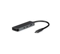 ROLINE Docking station tipo C, 4K HDMI, 2 X 3,5 mm audio (TRRS + TRS)