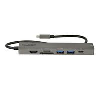 StarTech.com Adattatore multiporta USB C - Da USB-C a HDMI 2.0 4K 60Hz, 100W Power Delivery Pass-through, slot SD/MicroSD, Hub