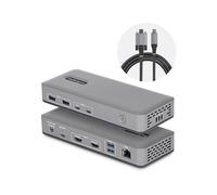 StarTech Docking Station USB-C Dual Monitor, HDMI 4K 60Hz, Ricarica Laptop 100W, Ethernet 1GbE, Senza Driver, Dock Multi-Monitor per Windows