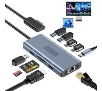 Docking station Surface 11 in 1 MS Surface Station con HDMI 4K a 60 Hz, hub Surface portatile per Surface Pro 11/10/9/8/X/7/6/5/4/3, Surface Laptop 6/5/4/3/3/2/1, Laptop Go 3/2/1, Surface Book