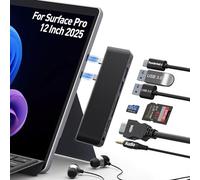 Docking Station Surface Pro 12, Accessori Surface Pro 12 con HDMI 4K, Hub Thunderbolt 4 (Display 4K@60Hz + Dati 40Gbps + Ricarica 100W), 2 USB 3.0, SD/TF, Audio 3.5mm per Surface Pro 12 pollici 2025
