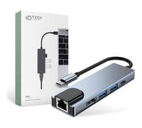 Docking Station Tech-Protect V3 5-in-1 USB-C HDMI Grigio