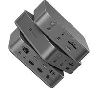 Station d'accueil Kensington SD5010T5 EQ Thunderbolt 5, triple écran 4K ou double 8K, PD 140 W, lecteurs SD/MicroSD, 2 ports Thunderbolt 5, Ethernet, USB-A 3.2 Gen 2, gris sidéral (K35231EU)