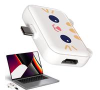Docking station tipo C, hub computer, adattatore multiporto, connessione 3 in 1, trasferimento ad alta velocità, struttura compatta, plug-in, space saver facile, perfetta per telefono, tablet, 2,28 x