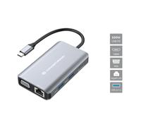 Docking Station Type C 7In1 1*Hdmi/1*Vga/3*Usb 3.0/1*Usb C Pd