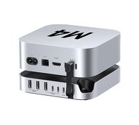 UGREEN Docking Station Compatibile con Mac Mini M4 e M4 Pro Dock Station 10 in 1 Hub USB C con Alloggiamento M.2 NVME SSD Lettore di Schede SD TF 7 Porte USB 10Gbps 5Gbps