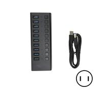 Docking station USB 3.0 in alluminio resistente, velocità di trasferimento 5 Gbps, plug and play, porta di ricarica dedicata, indicatori LED di
