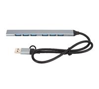 Docking station USB 3.0 splitter tipo C, hub USB multiporta con 6 porte USB 2.0, espansore porta USB in lega di alluminio per PC laptop Android, driver Plug and Play gratuito