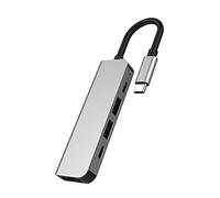 Docking station USB 5 in 1 PD60W TypeC HDMI-Compatibile per Notebook Converter Hub multifunzione Lega di alluminio 5 in 1 Docking Station TypeC Game Dock Adattatore HUB USB per laptop