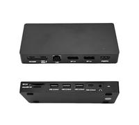 Docking station USB-C 13 in 1, compatibile con Lenovo ThinkPad Universal Docking Station (40AY0090US), PD 100W, Dual DP 1.4(4K a 60Hz), HDMI, RJ45, SD3.0/microSD3.0, 1xUSB 3.2 Gen1, 2xUSB 3.2 Gen2