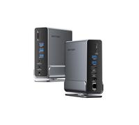 Docking Station USB C, 16-IN-1 Laptop dock station 3 Monitor (2x 4K@60Hz HDMI + DP), Thunderbolt 3/4 Compatibile con Dell/HP/Lenovo/Acer, 10 Gbps USB, 100 W Power Delivery, Gigabit Ethernet, SD/TF