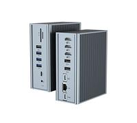 Docking Station USB C, 16 in 1 Laptop Docking Station Display Triplo con 3* HDMI, 100W Ricarica PD, Gigabit Ethernet, 3.5mm Audio, 2* USB-A e USB-C 10Gbps, SD/TF per Thunderbolt 3, MacBook Pro/Air