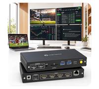 Docking station USB C 4 monitor per MacBook Air/Pro 4K a 60Hz Display di espansione con DisplayLink per laptop M5 M4 M3 M2 M1 Docking Station USBC 4 HDMI, PD 100W, USB 3.2