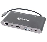 MANHATTAN 152808 - Docking station/replicatore di porte, USB 3.1 tipo C.