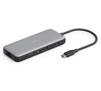 DIGITUS USB-C Docking Station - 7 porte - 1x HDMI UltraHD 4k/60Hz - 2x USB-A 3.2 Gen2-1x USB-C 100W PD 3.0-1x RJ45 - Doppio lettore di schede - Grigio