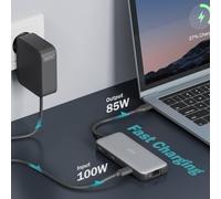 Docking station usb-c 8 porte 2xhdmi 3xusb3.0 1xrj45 1xsd 1xmicrosd 1xu...