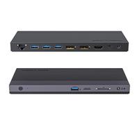 Docking station USB C a triplo display con alimentatore da 100W (65W PD), USB C