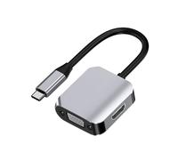 Docking Station USB C, Adattatore Estensore VGA 2 In 1 Compatibile da USB-C A per Smartphone Laptop