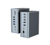 Docking Station USB C, Docking Station Thunderbolt 3 Display Triplo 16 in 1 per MacBook Pro/Air e Altri Laptop (3* HDMI, Ricarica PD da 100W, Ethernet, Audio 3.5mm, 2* USB-A e USB-C 10Gbps, SD/TF)