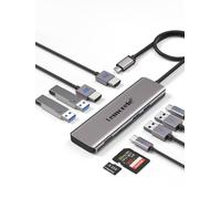 Docking Station USB C Dual HDMI 4K -9 En 1, Hub USB C Dual Monitor Alloggiament