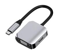 Docking Station USB-C, estensore VGA compatibile con USB-C 2 in 1