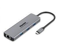 Hamlet Replicatore di Porte per Notebook Cablato USB Type-C Grigio - HDKC-PD200U
