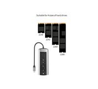 Docking Station USB Type-C 6 nel 1 Stazione di Ricarica Rapida Multifunzione Docking Station Contratto Singolo